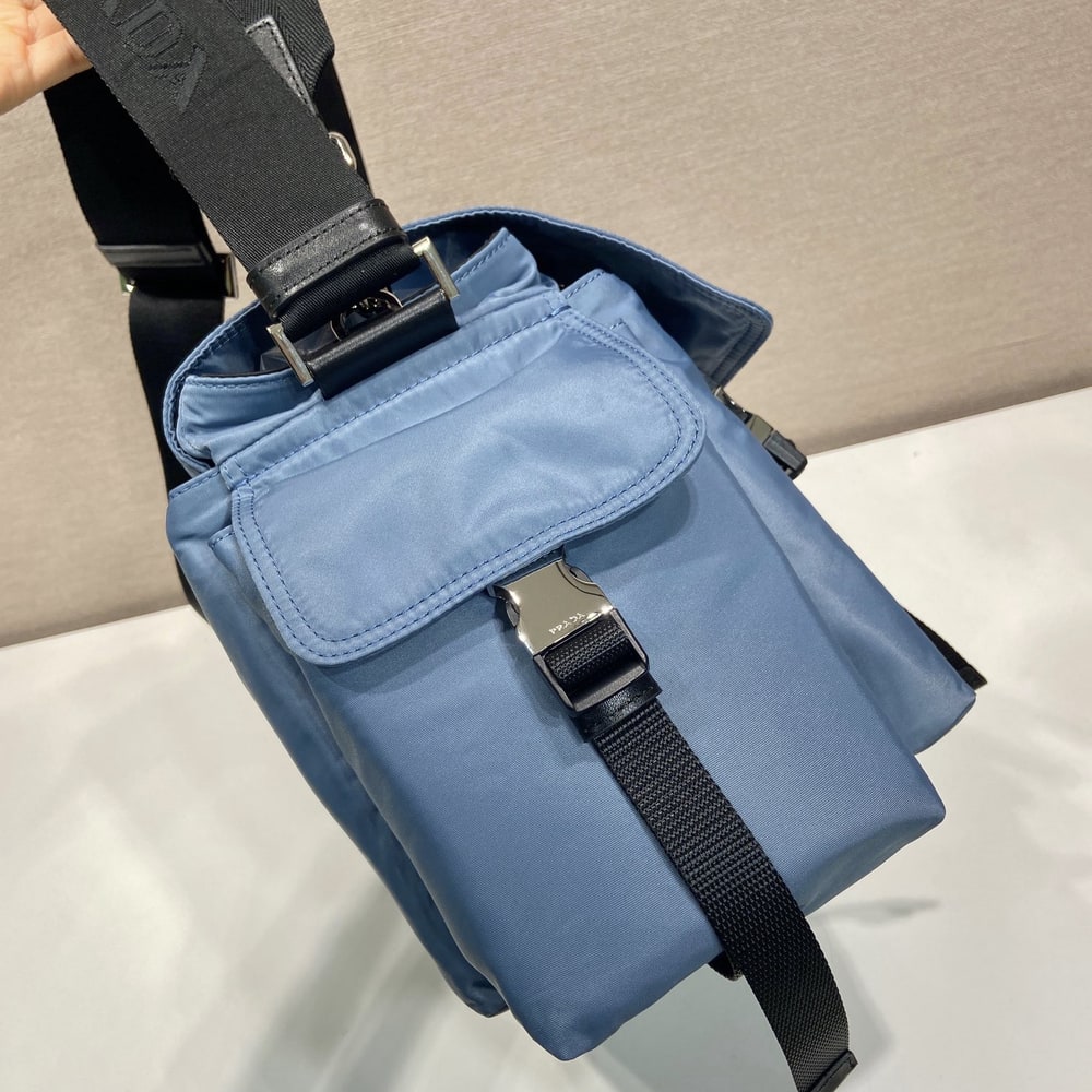 Pra*a Explore Re-Nylon and leather bag(HIGH-END GRADE)