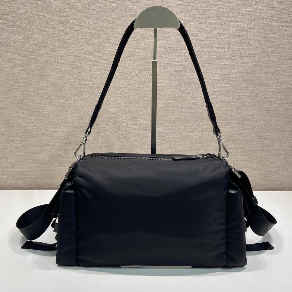 Pra*a Explore Re-Nylon and leather bag(HIGH-END GRADE)