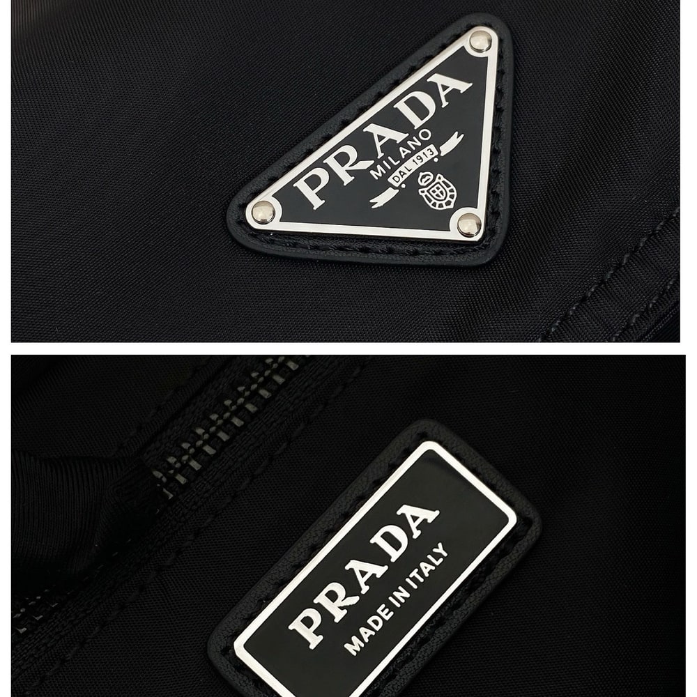 Pra*a Explore Re-Nylon and leather bag(HIGH-END GRADE)
