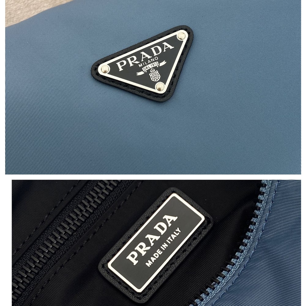 Pra*a Explore Re-Nylon and leather bag(HIGH-END GRADE)
