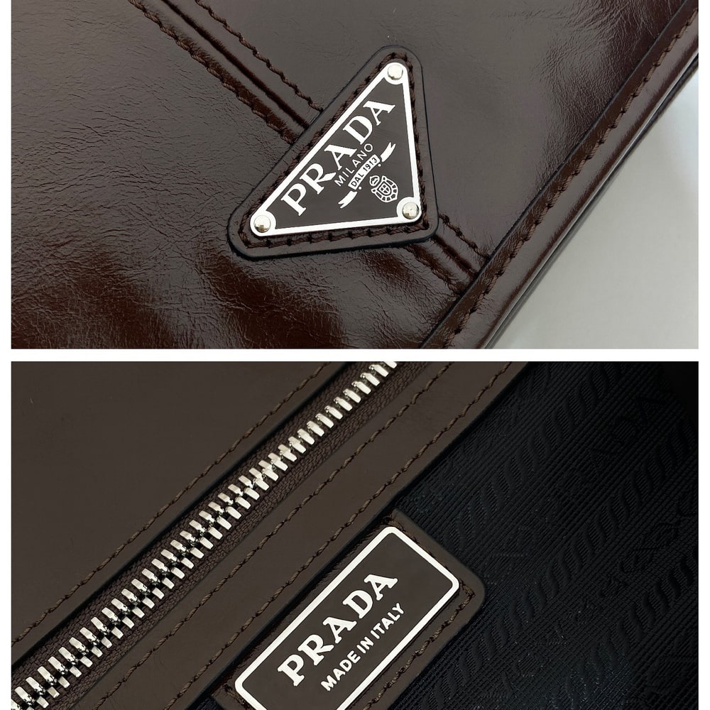 Pra*a Leather shoulder bag(HIGH-END GRADE)