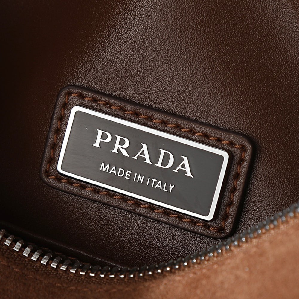 Pra*a Suede leather shoulder bag(HIGH-END GRADE)