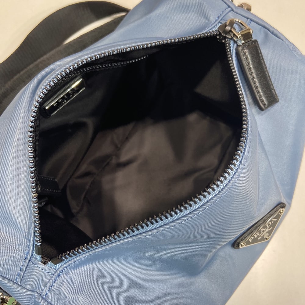 Pra*a Explore Re-Nylon and leather bag(HIGH-END GRADE)