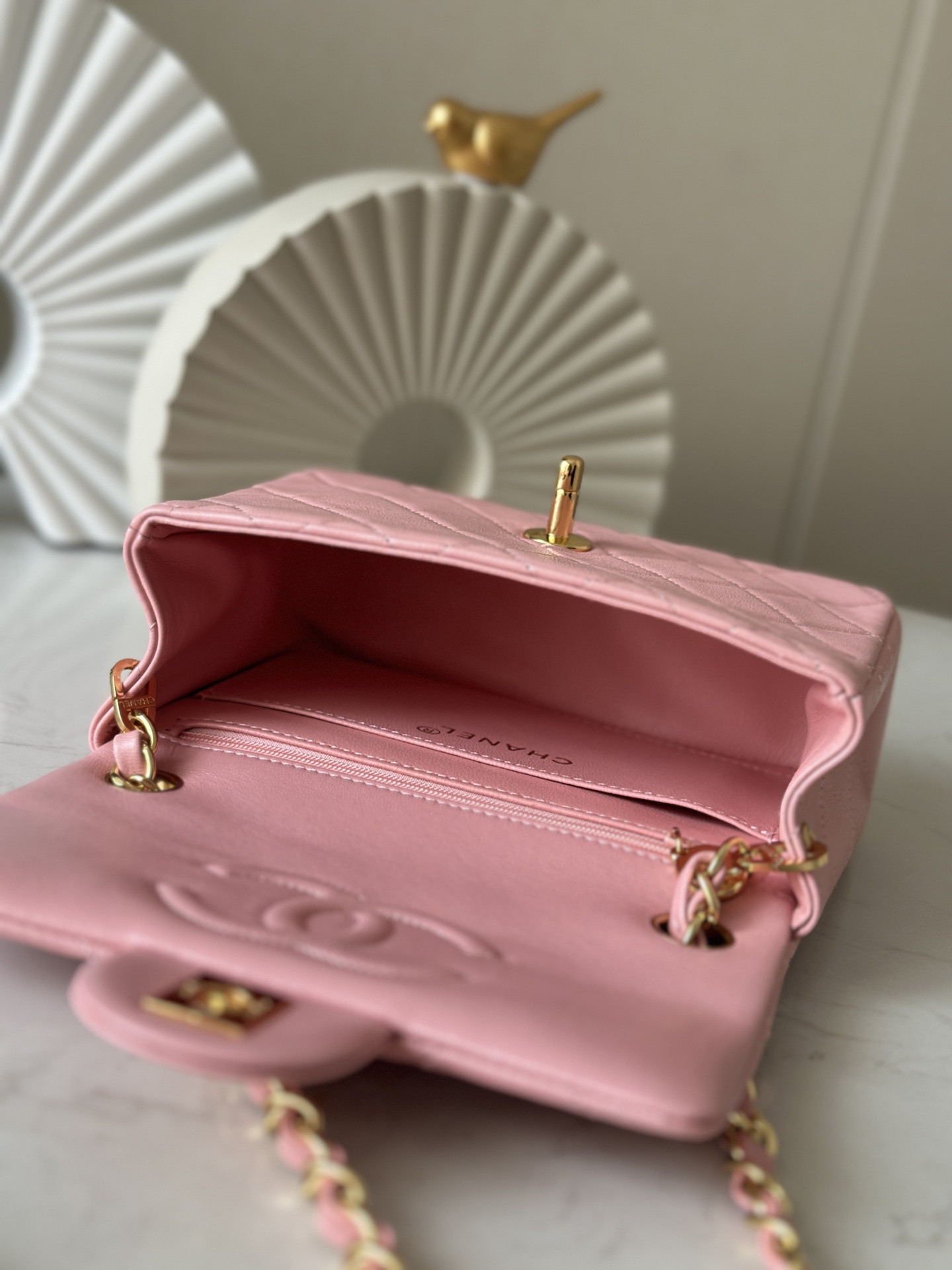 Ch**el Mini Square Flap Bag 17.5cm