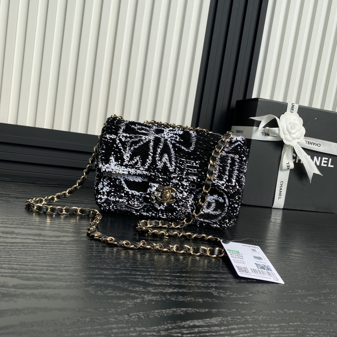 Ch**el Flap Bag 14 × 21 × 8 cm