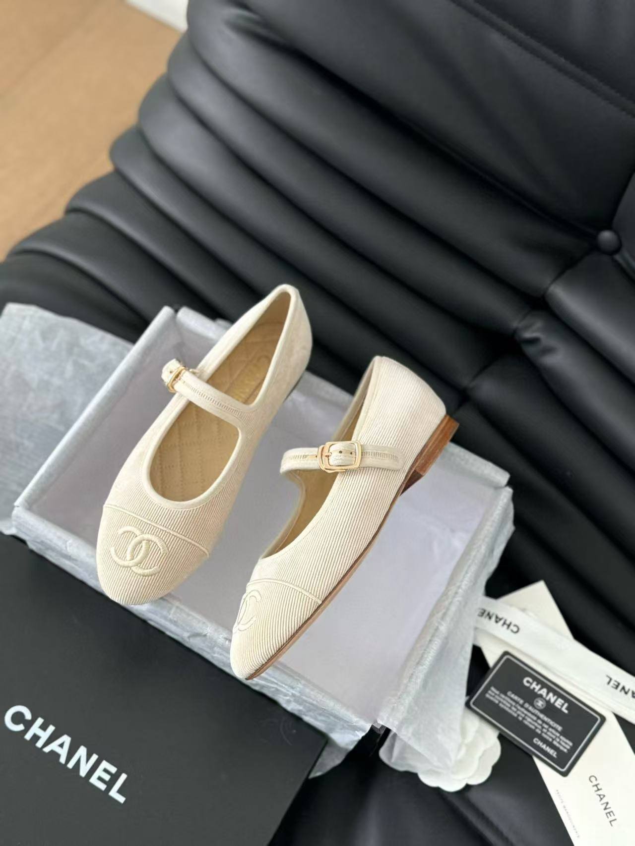 UA Ch**el MARY JANES Cotton & Silk
