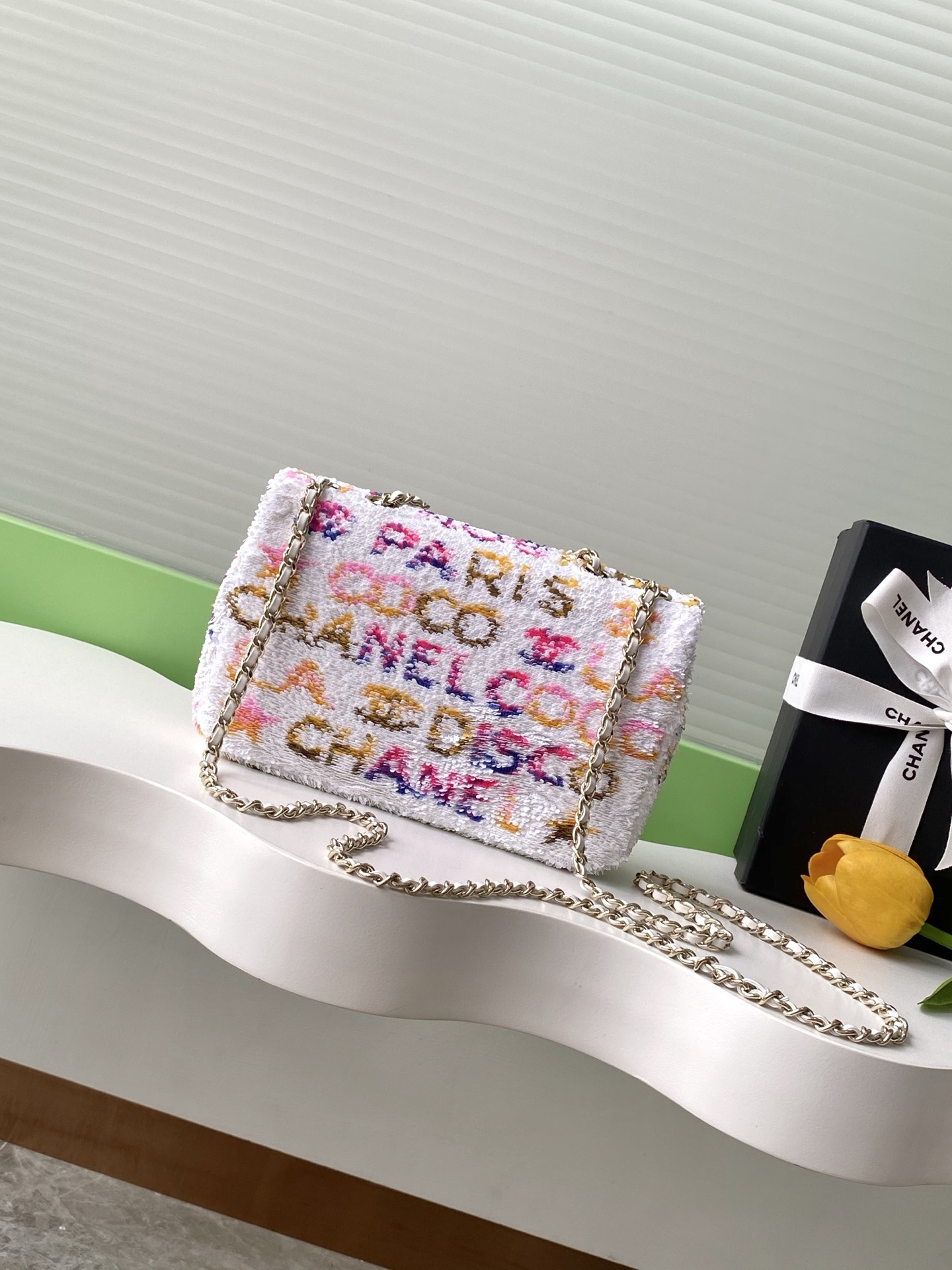 Ch**el Flap Bag 14x21x8cm