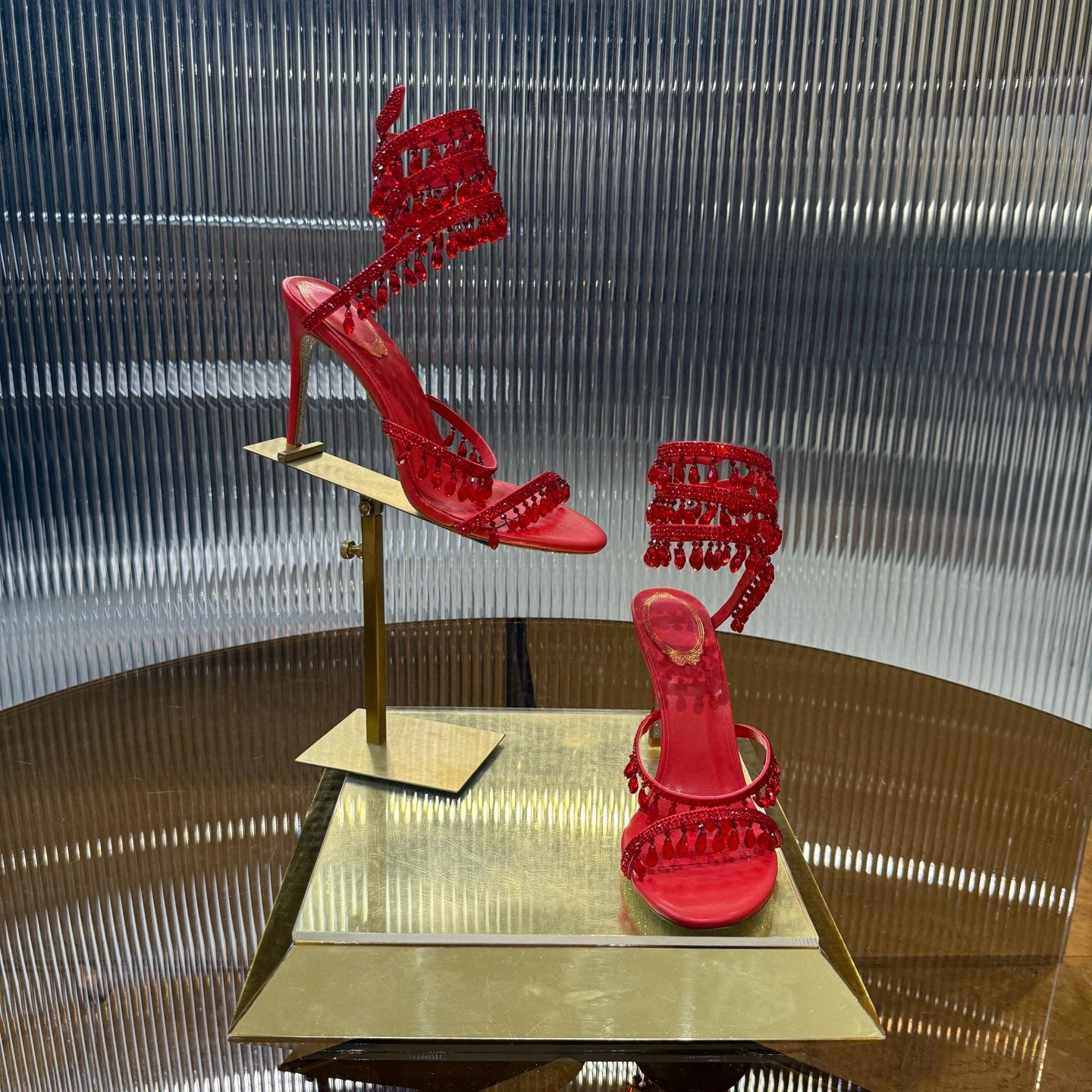 UA RENÉ CAOVILLA CHANDELIER SANDAL 95mm