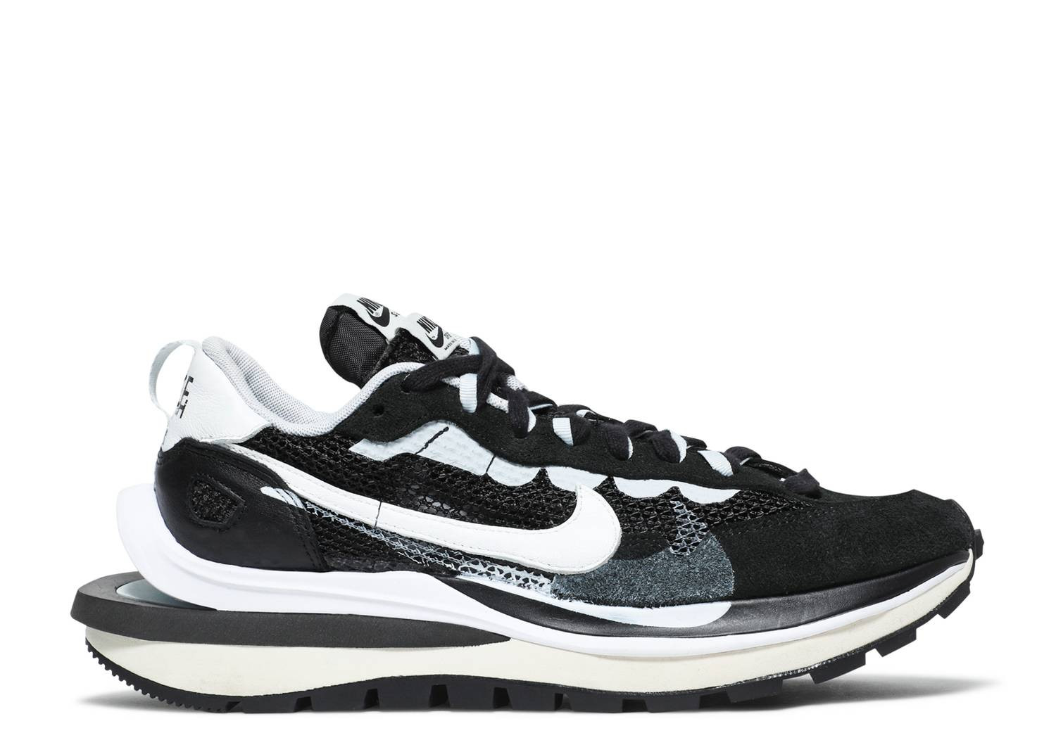 UA NIKE SACAI X VAPORWAFFLE 'BLACK WHITE'