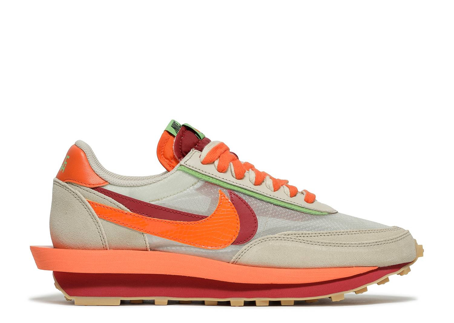 UA NIKE LDWAFFLE CLOT SACAI NET ORANGE BLAZE