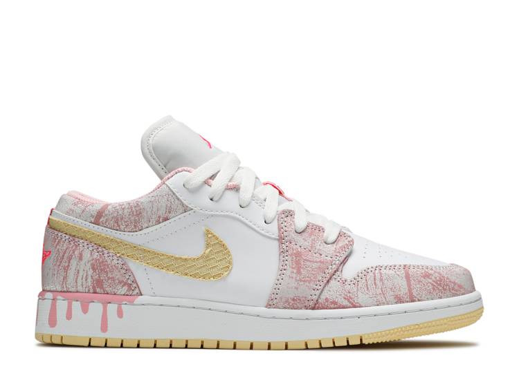 UA AIR JORDAN 1 LOW GS 'STRAWBERRY ICE CREAM'