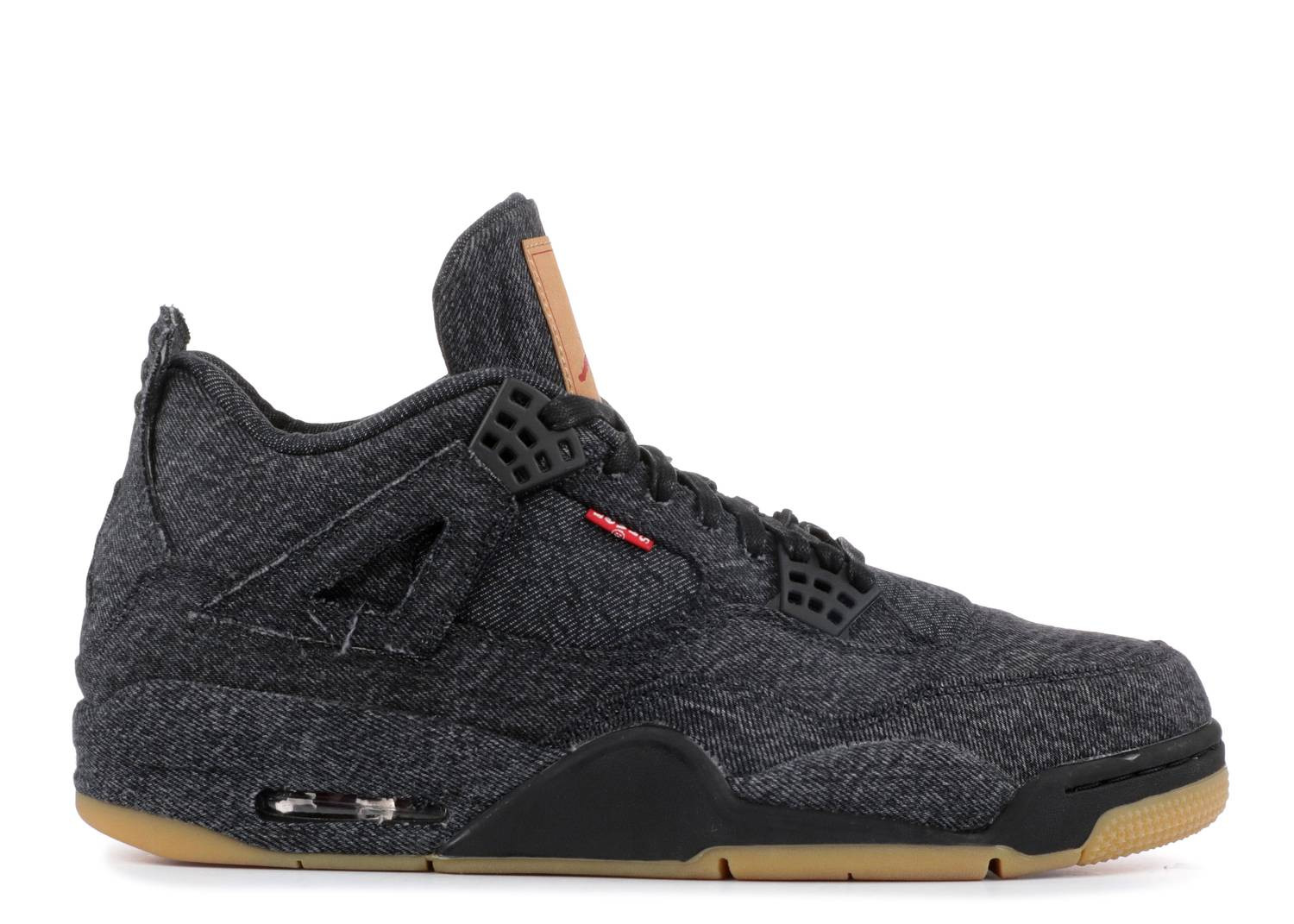 ua levi's x air jordan 4 retro 'black De*1m'