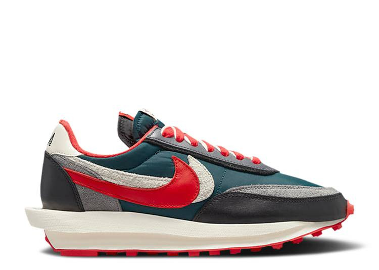 UA NIKE SACAI X UNDERCOVER X LDWAFFLE 'MIDNIGHT SPRUCE UNIVERSITY RED'