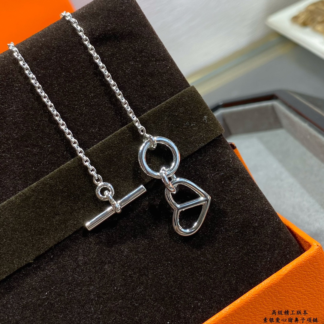 H**me5 Sterling Silver LoveHNecklace