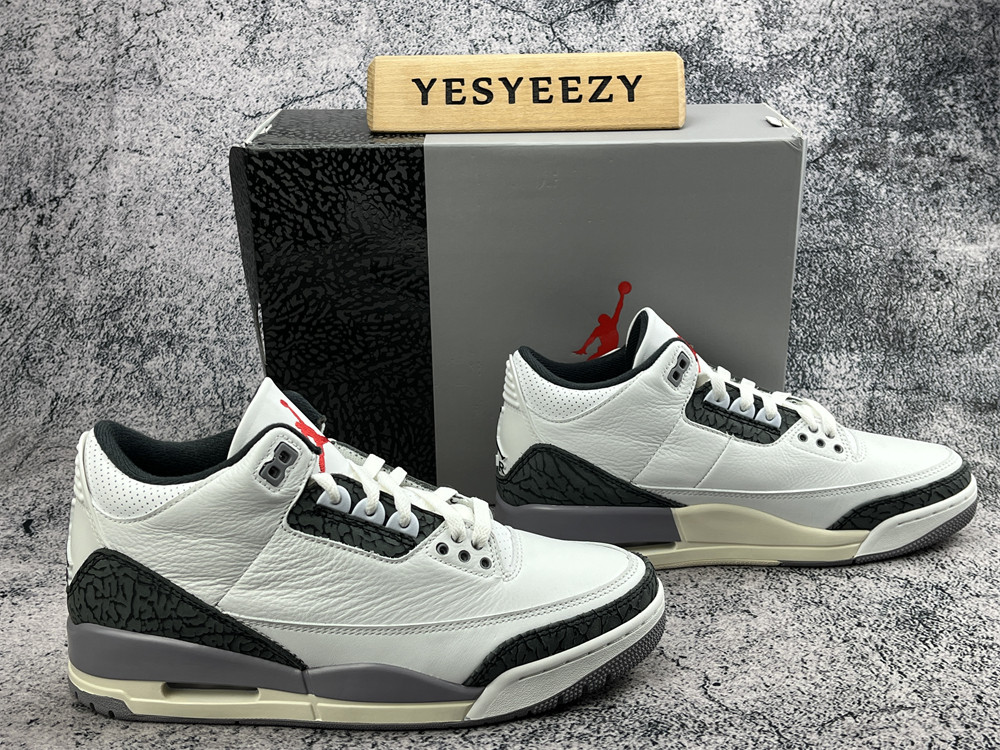 UA AIR JORDAN 3 RETRO 'CEMENT GREY'