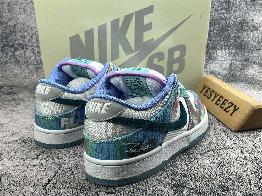 UA Nike SB Dunk Low Futura Laboratories Bleached Aqua