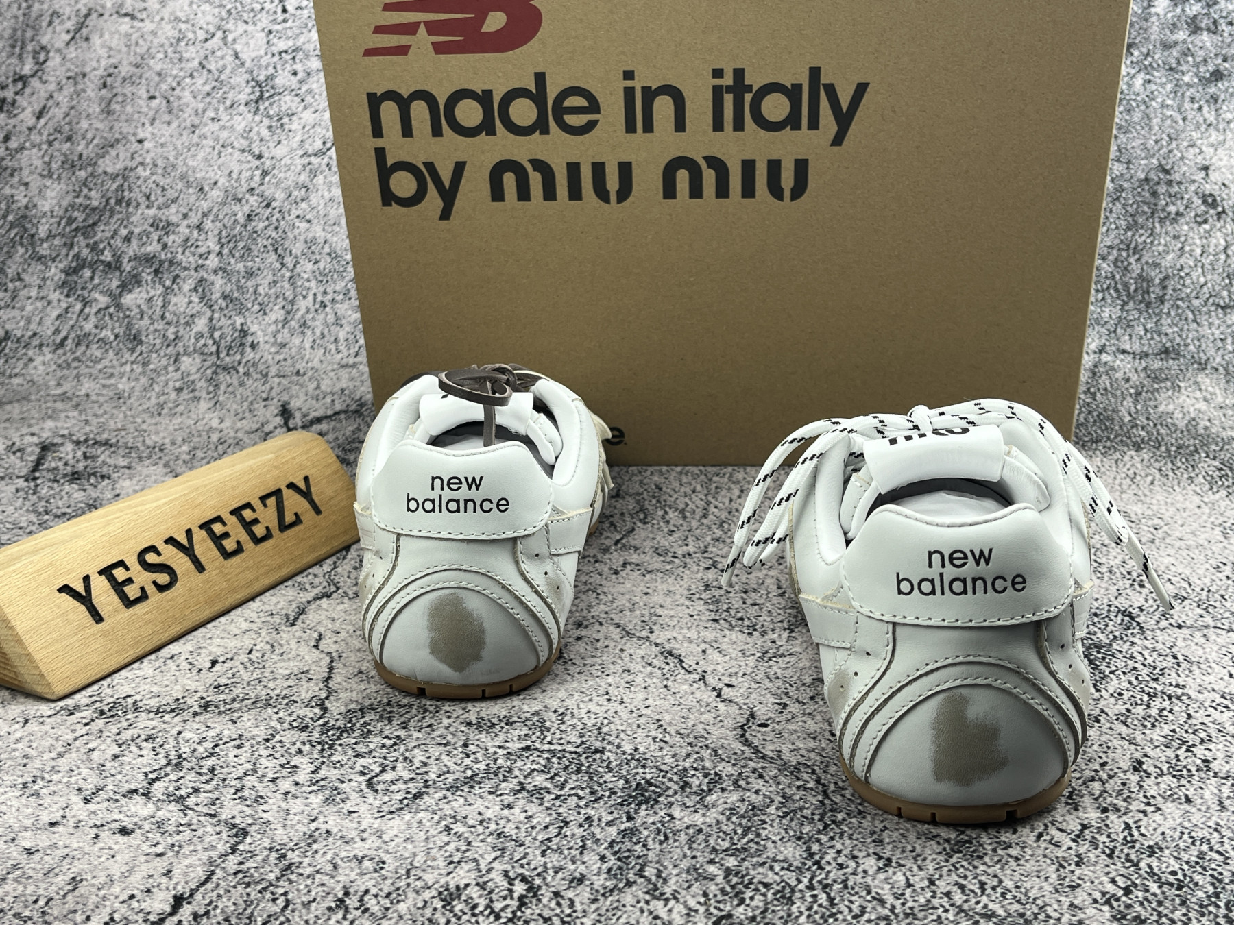 ua m1v m1v x new Ba1an*e 530 sl leather sneakers