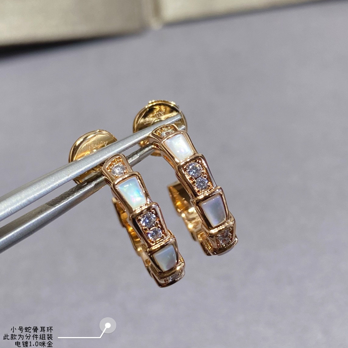 Bv1g*ai small Snake bone Earrings