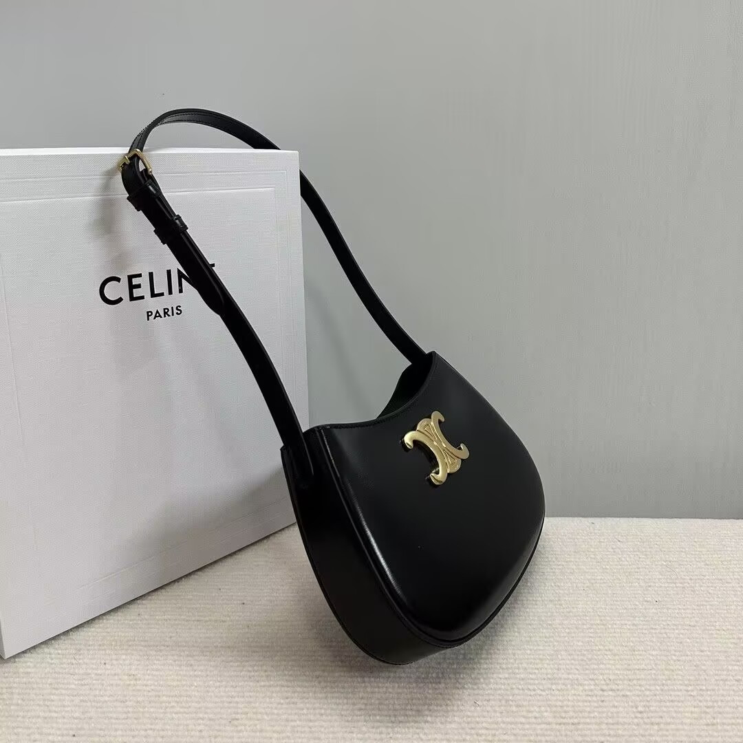 Ce1i*e MEDIUM TILLY BAG in shiny calfskin 22x13.5x4cm