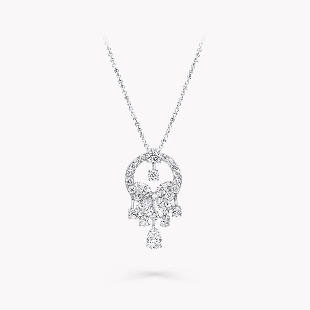 Graff D1am0nd Butterfly Pendant Necklace