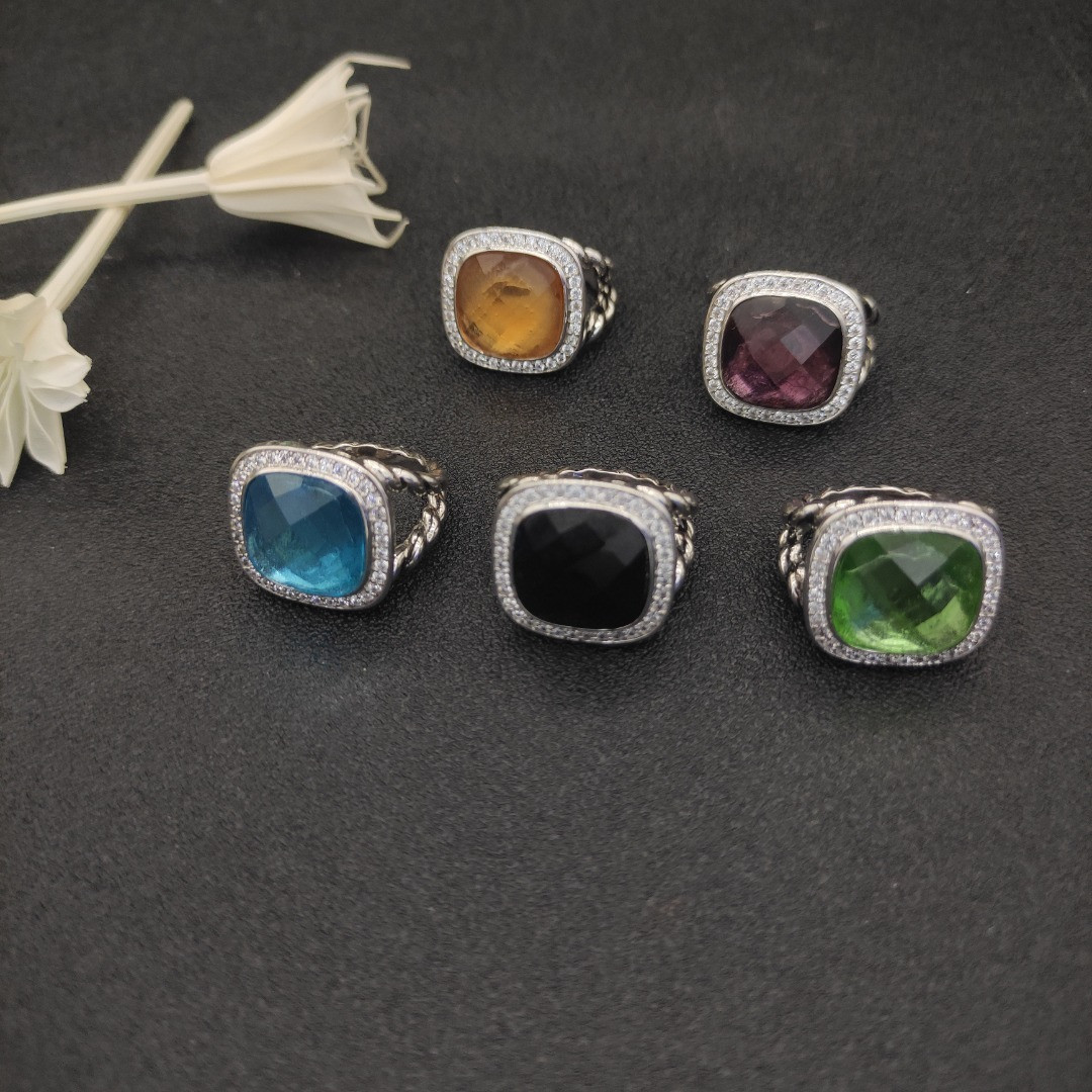 dau1d Yvrm*n 14mm square d1am0nd ring