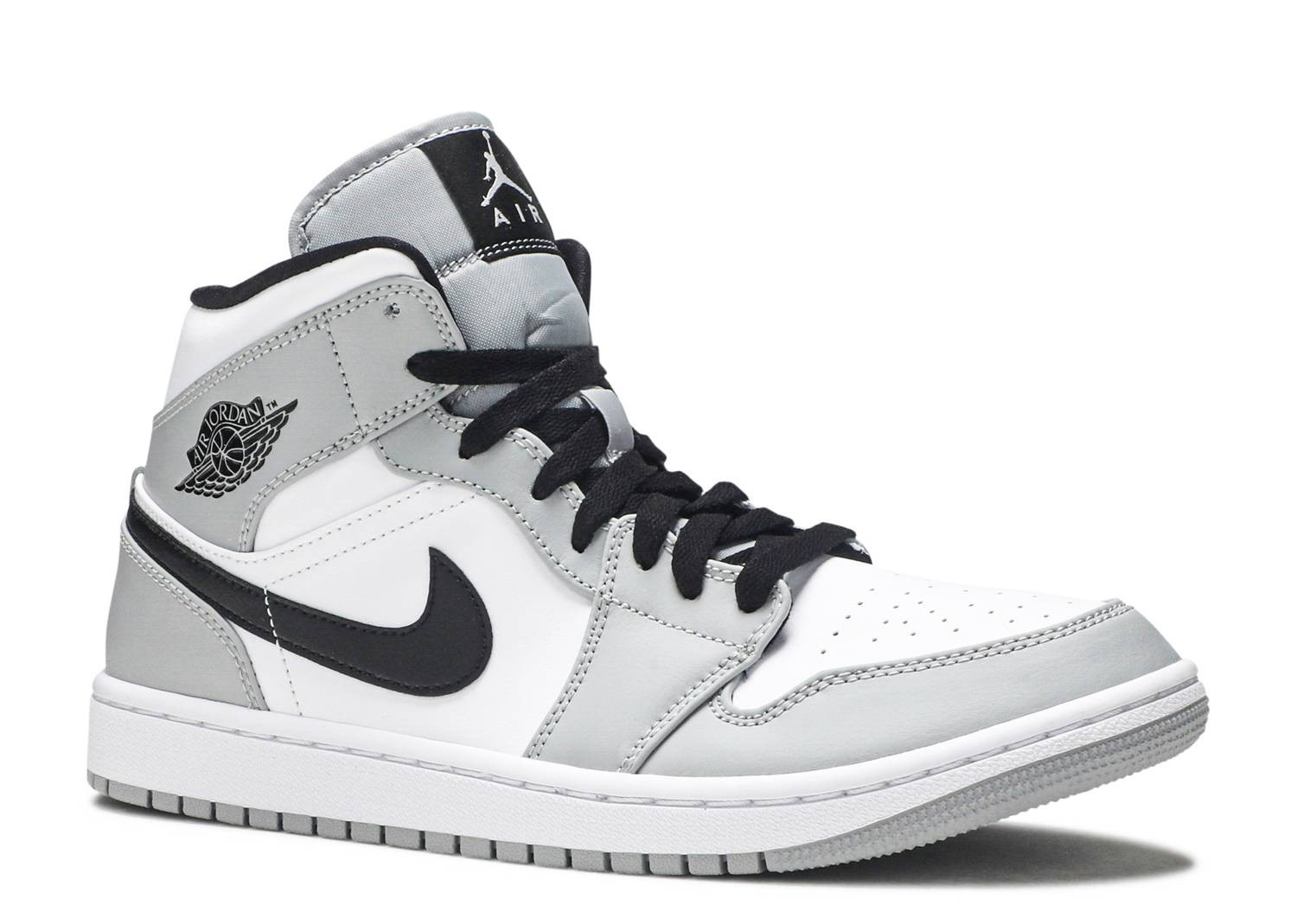 UA AIR JORDAN 1 MID LIGHT SMOKE GREY