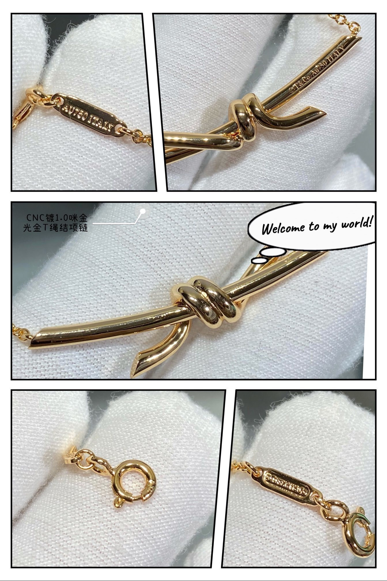 T*f*ny & co. t-knot necklace