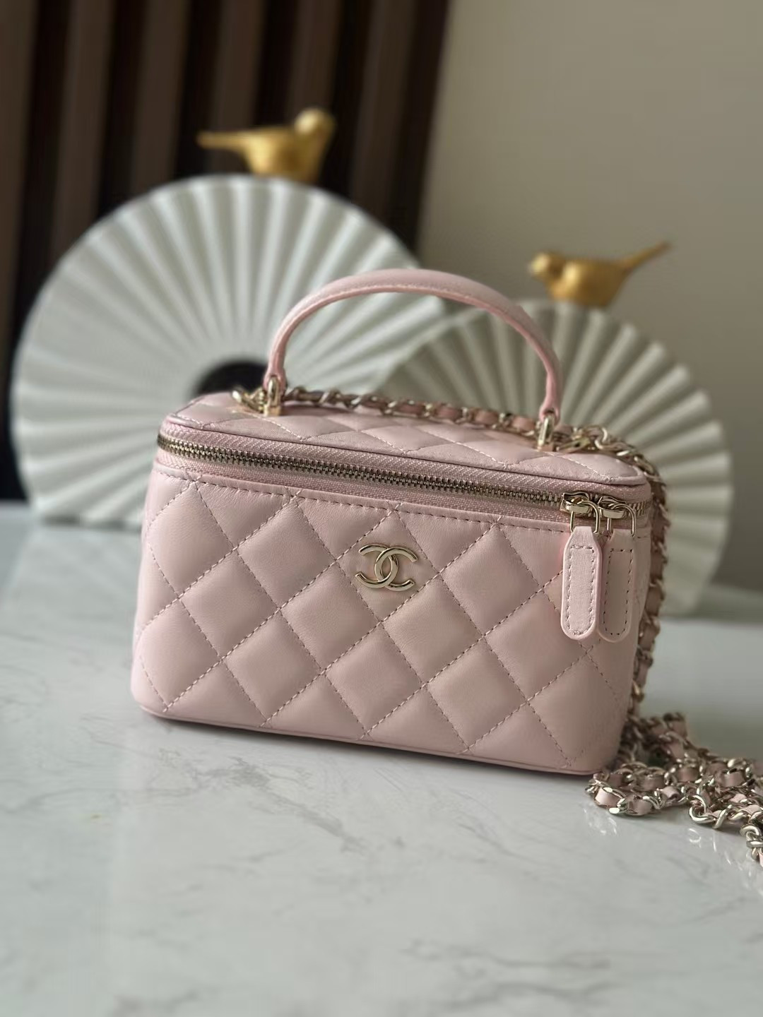 Ch**el Long Vanity with chain 16.5x10x8cm