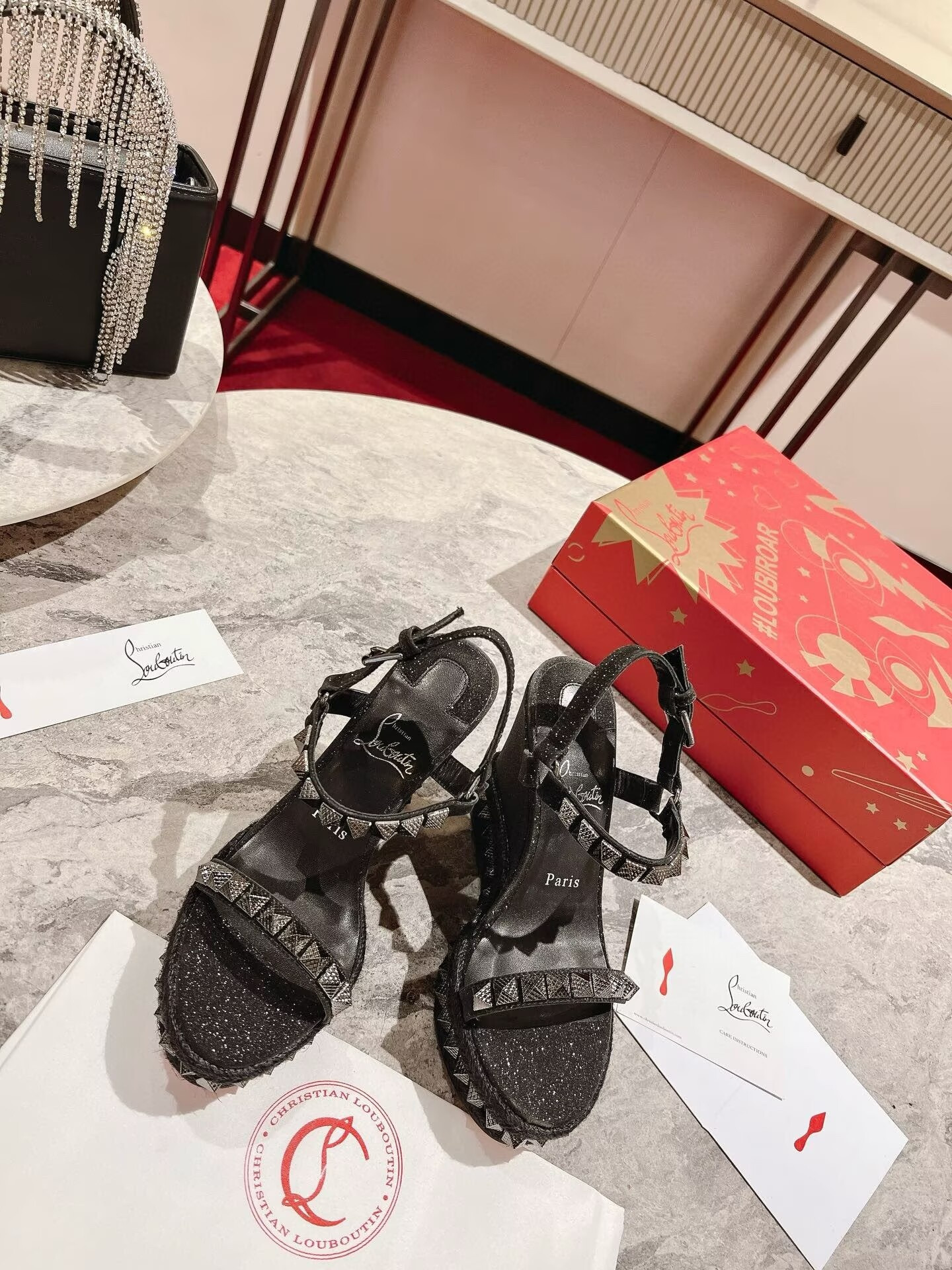 ua Chr1st1an louboutin pyraclou 120 mm espadilles