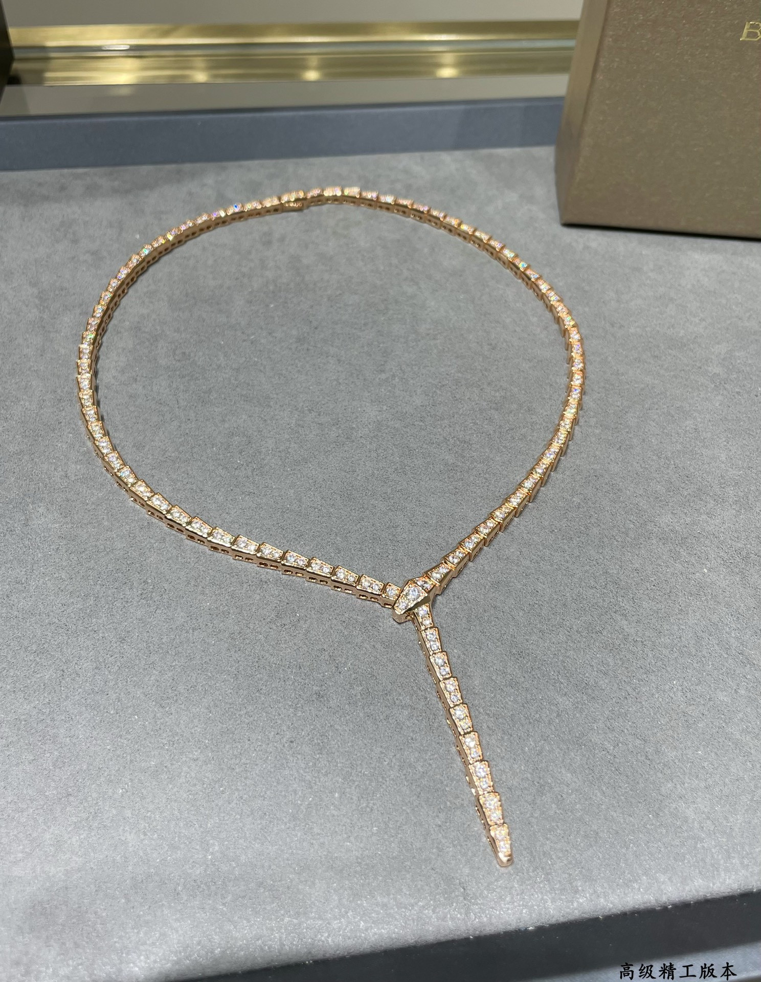 Bv1g*ai Thin snake Necklace(No refund or exchange)