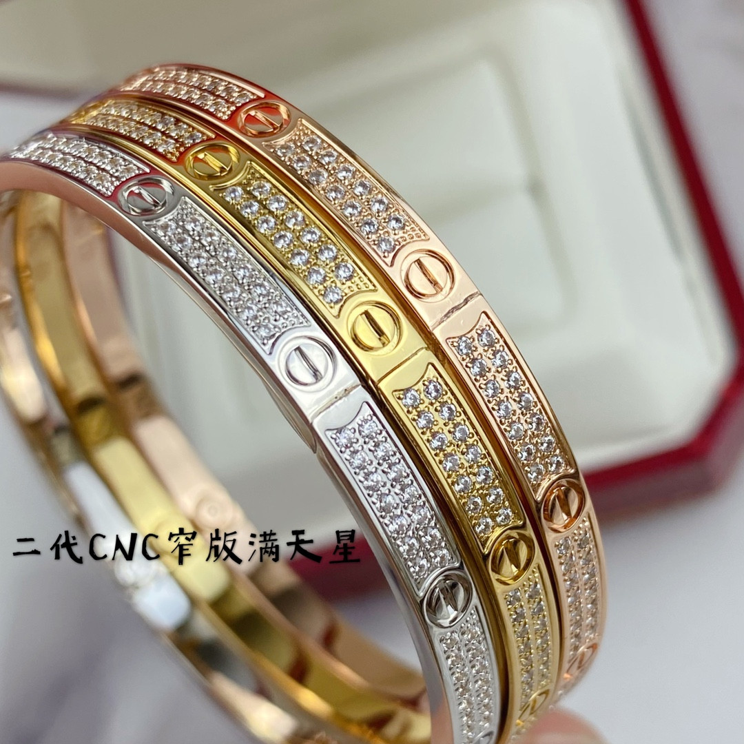Ca*t1er Narrow Gypsophila D1am0nd Bracelet(No returns or exchanges accepted)