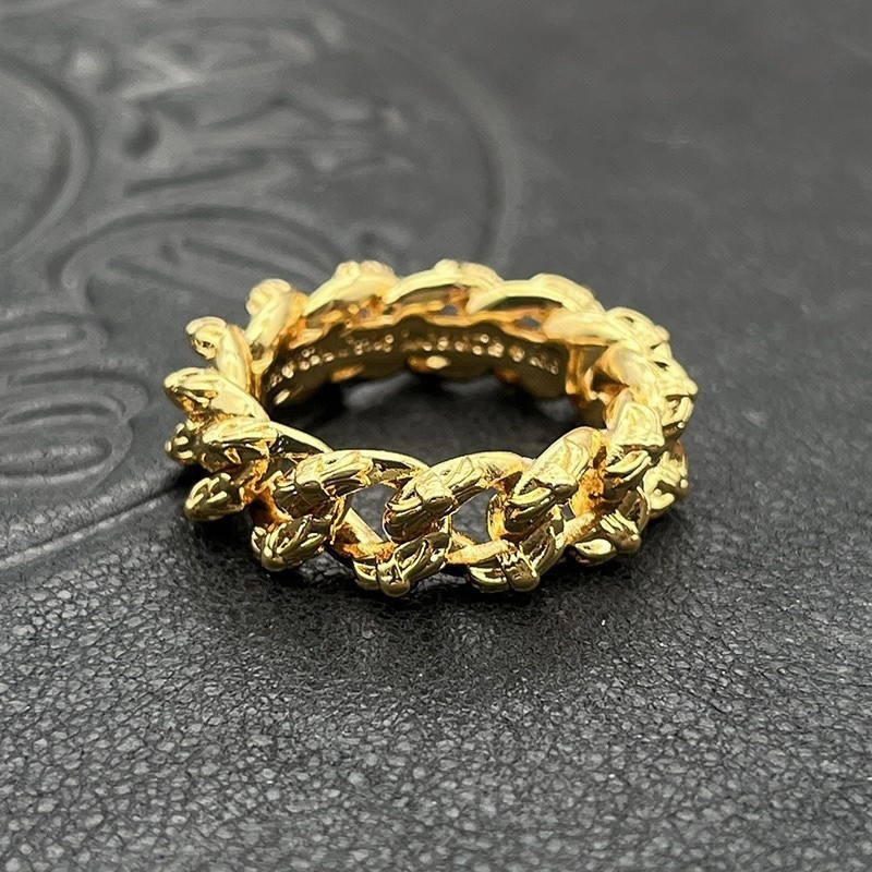 Ch*0me He**ts Twisted Chain Ring