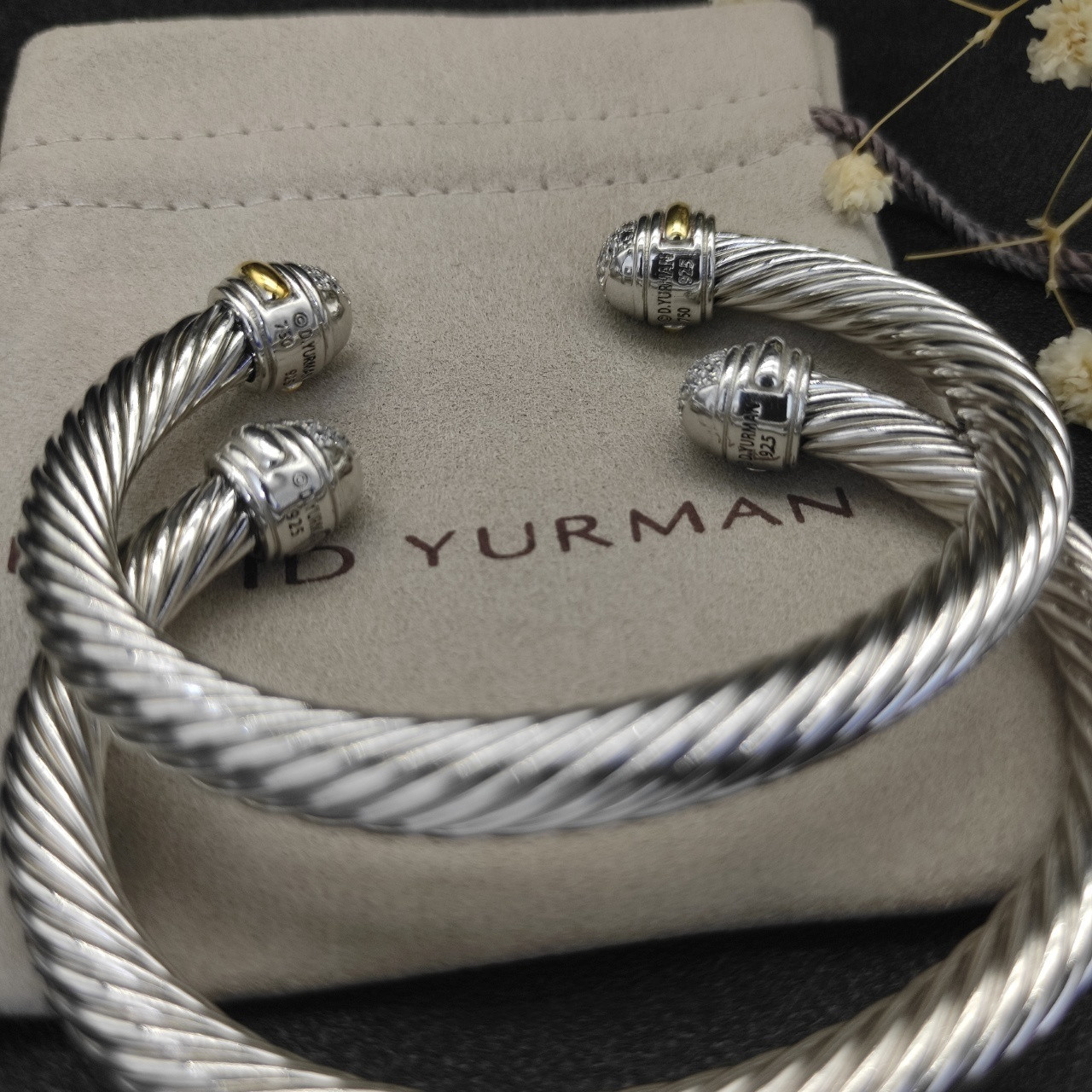 dau1d Yvrm*n 7mm wrap bracelet(wrist circumference 15-20cm)