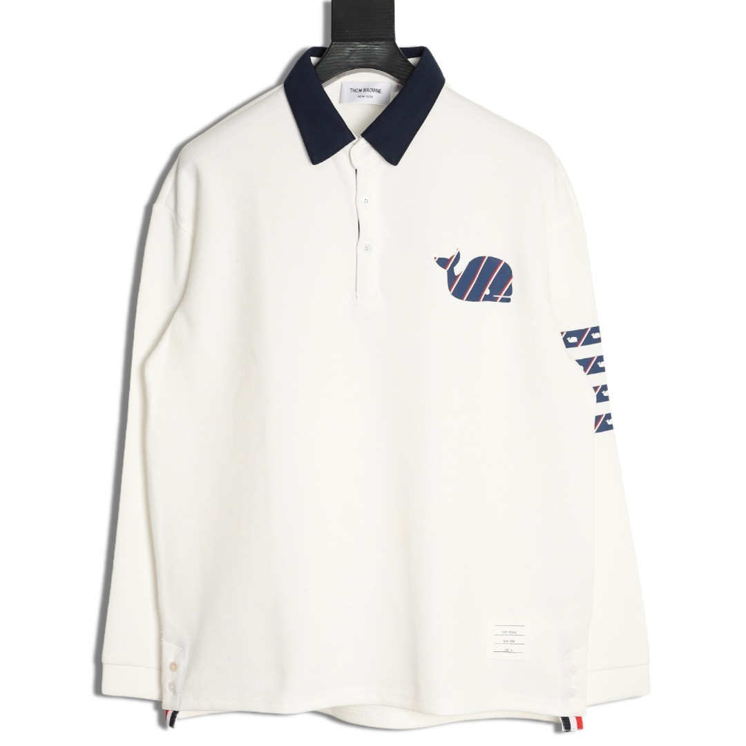 Thom Browne Long-sleeved Polo Shirt