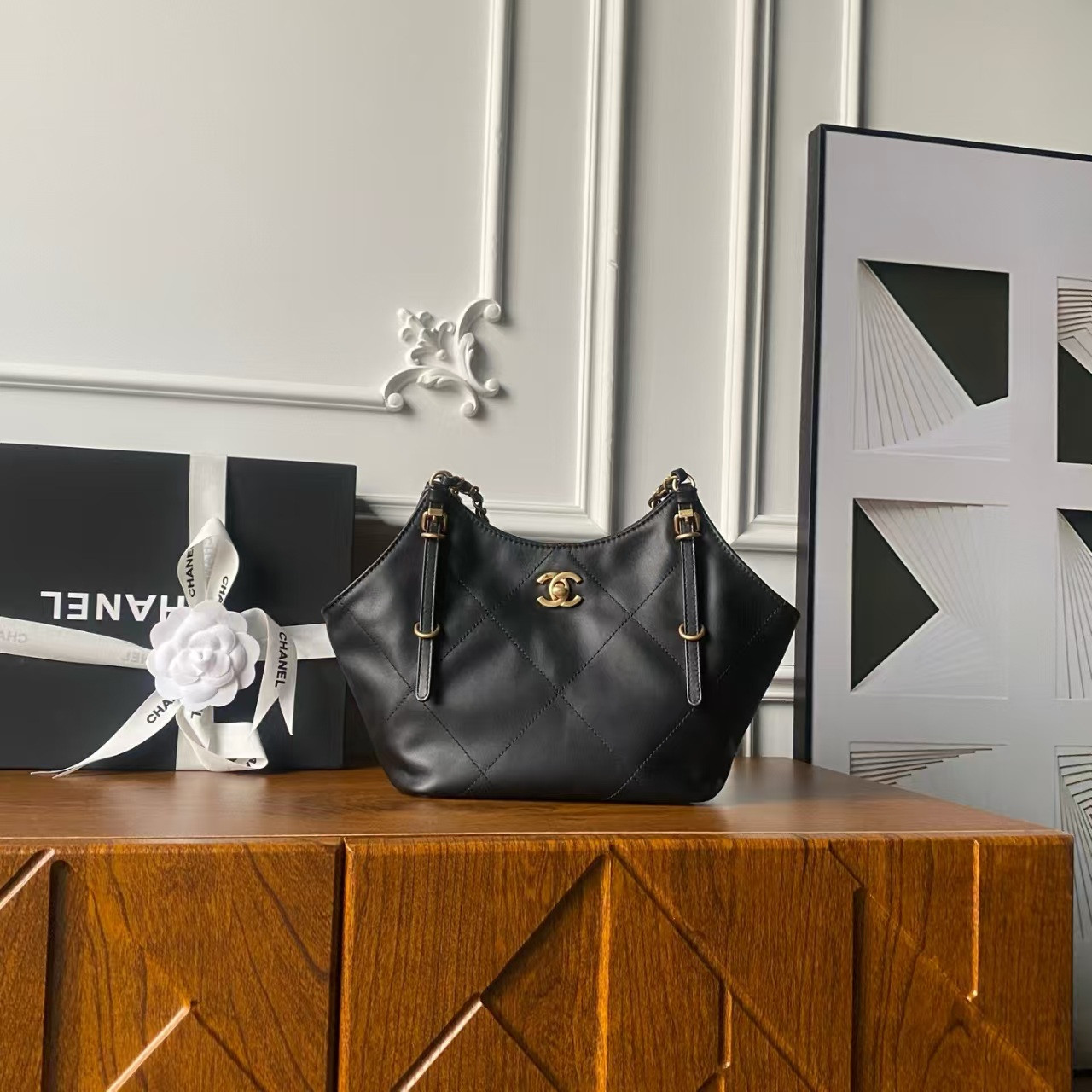 Ch**el shopping bag as6015 20x28x7cm