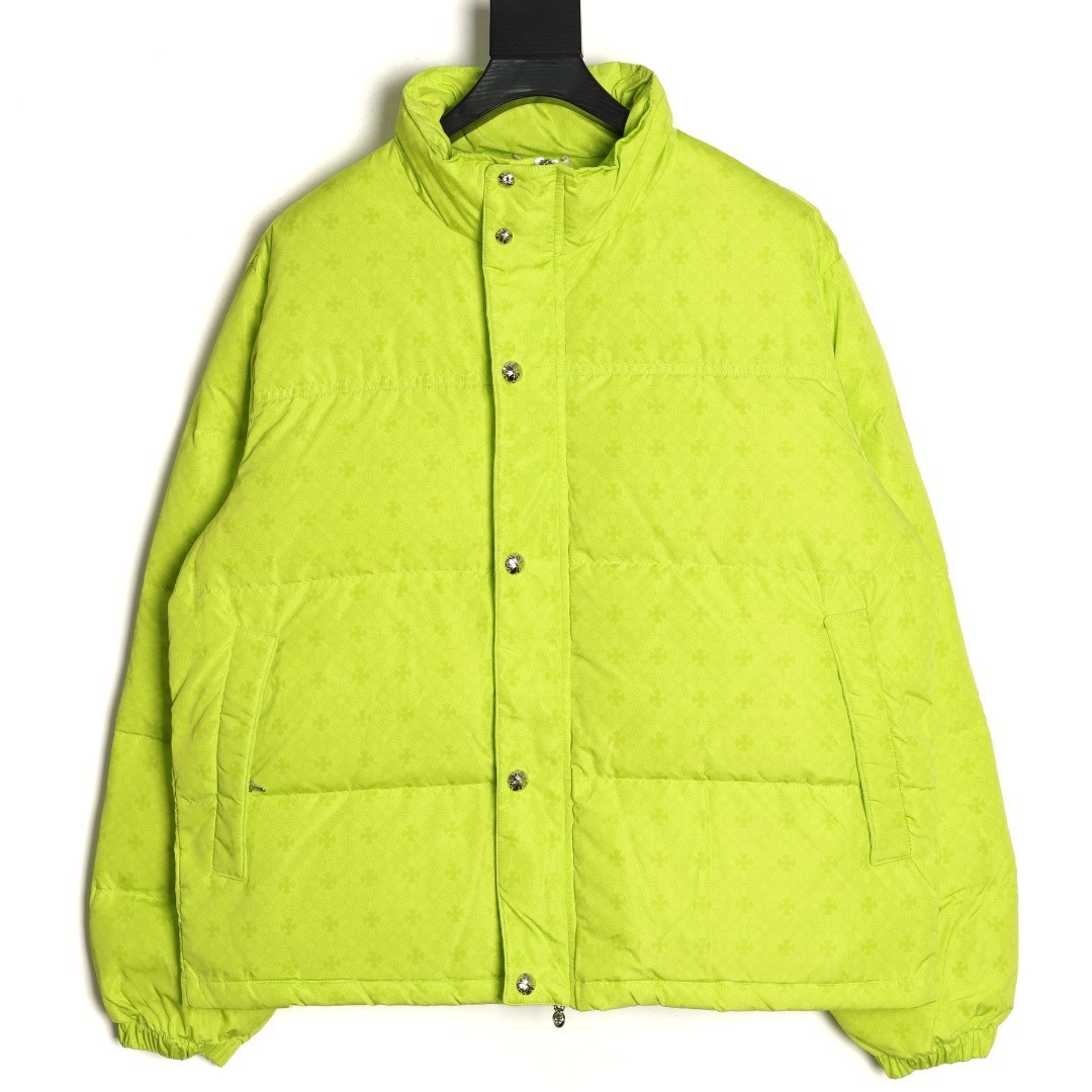 Ch*0me He**ts short puffer jacket