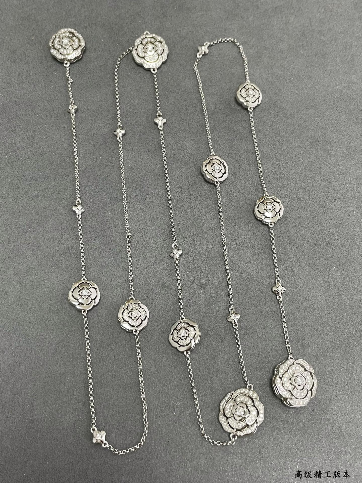 Ch**el Camellia Sweater Necklace