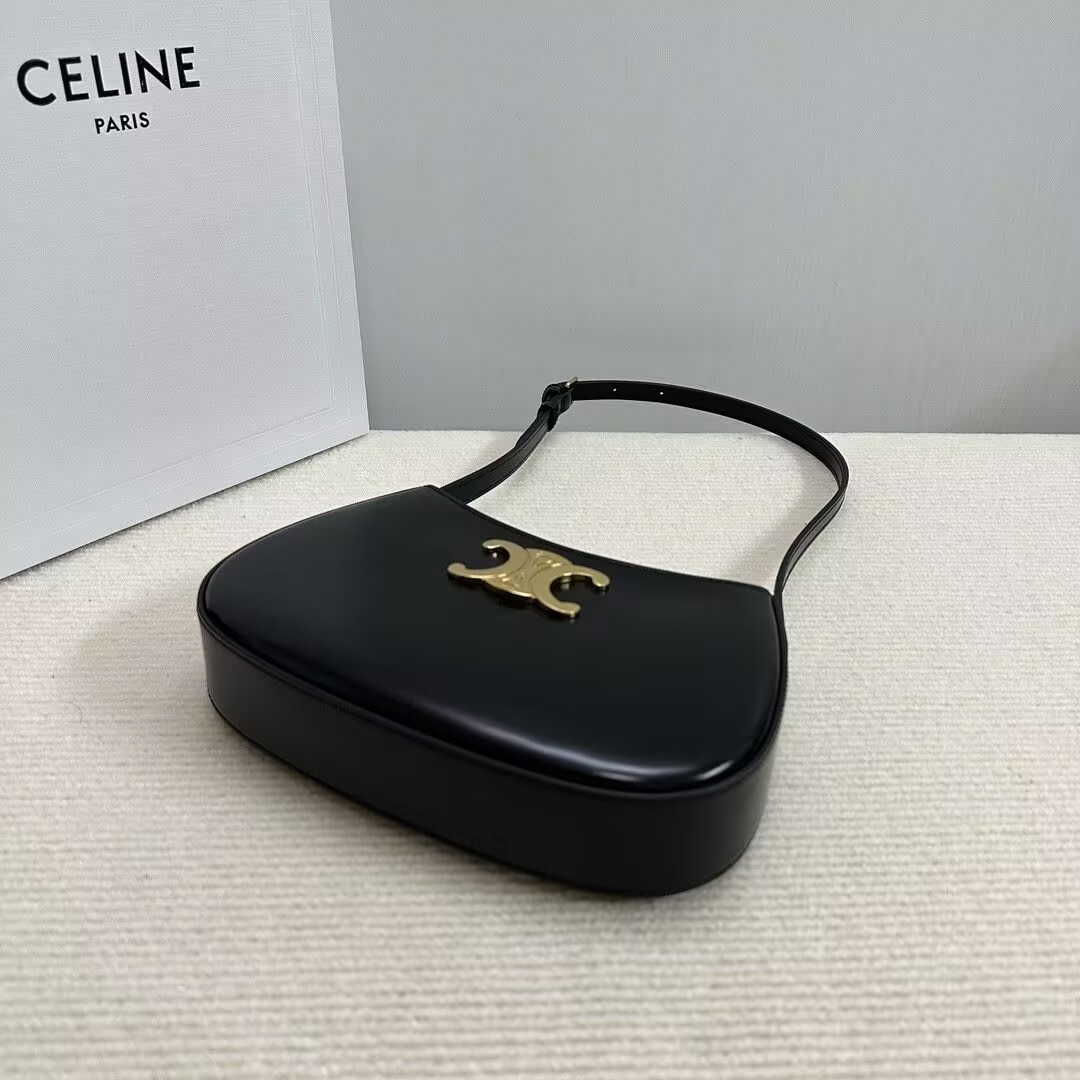 Ce1i*e MEDIUM TILLY BAG in shiny calfskin 22x13.5x4cm