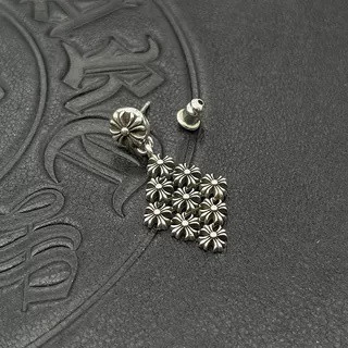 Ch*0me He**ts Small Rhombus Cross Chain Earrings
