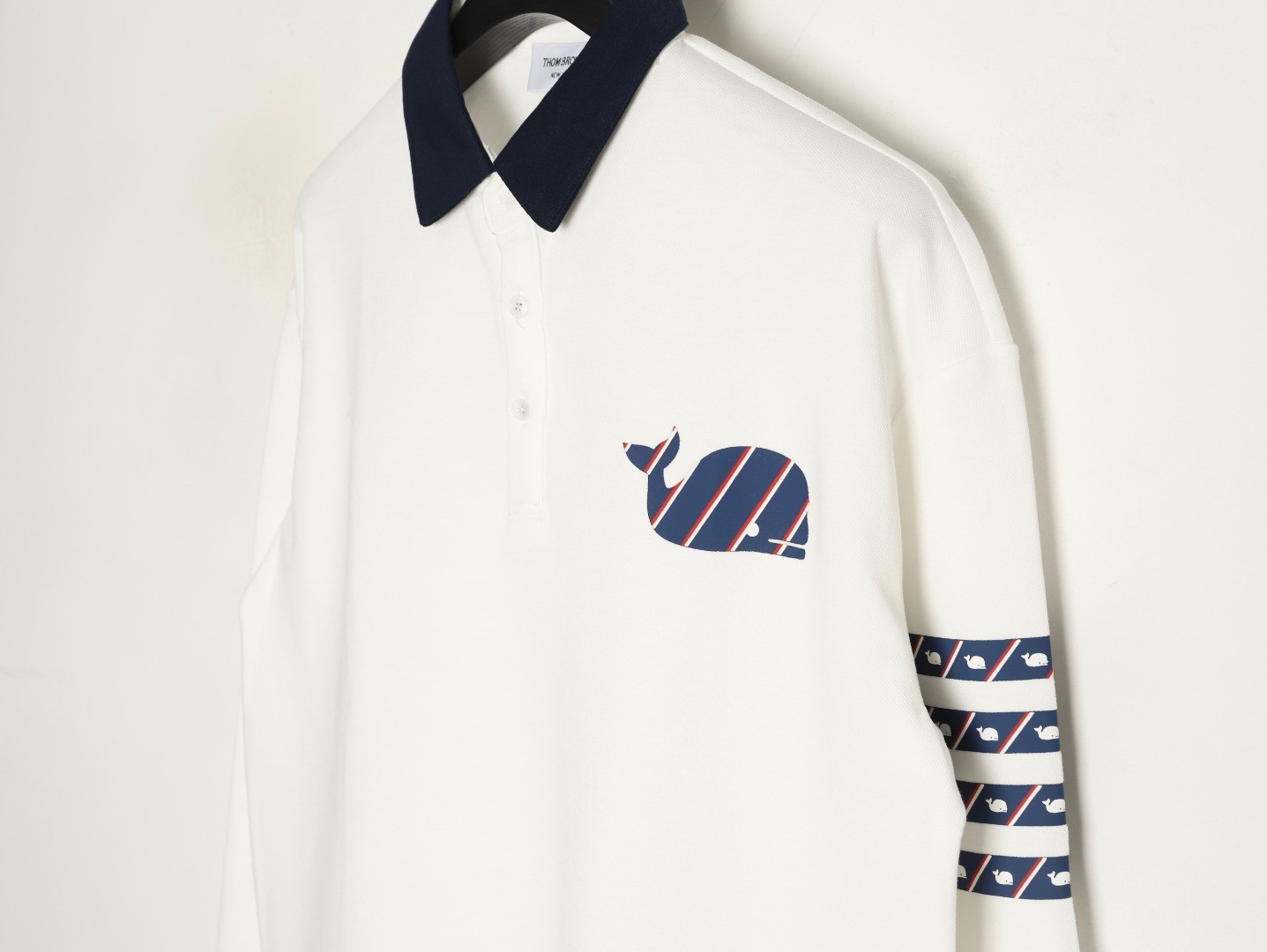 Thom Browne Long-sleeved Polo Shirt