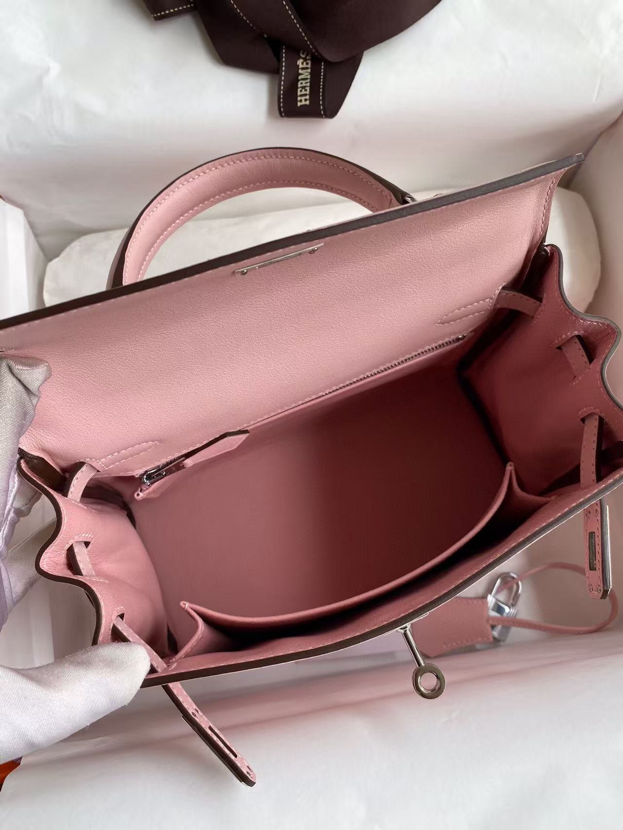 h**me5 kelly silver-tone hardware swift 25 28 (cusT0mized, about 20days, no return no exchange)