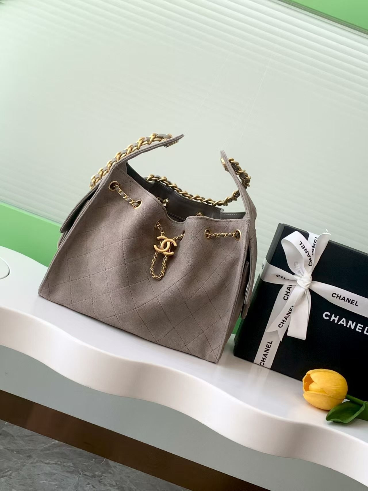 Ch**el 25C Bucket Bag 26x30x14cm