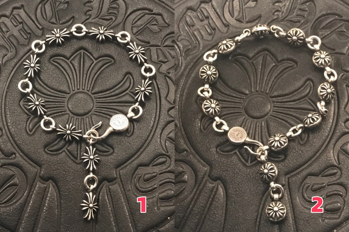 Ch*0me He**ts Cross Bracelet