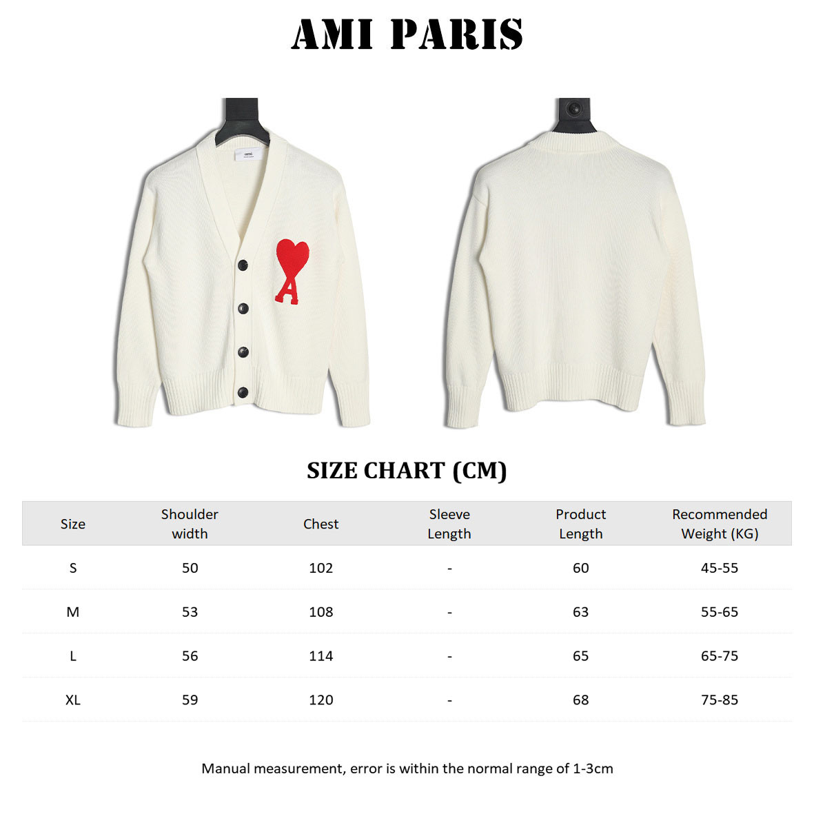 AMI PARIS 21FW Cardigan Sweaters