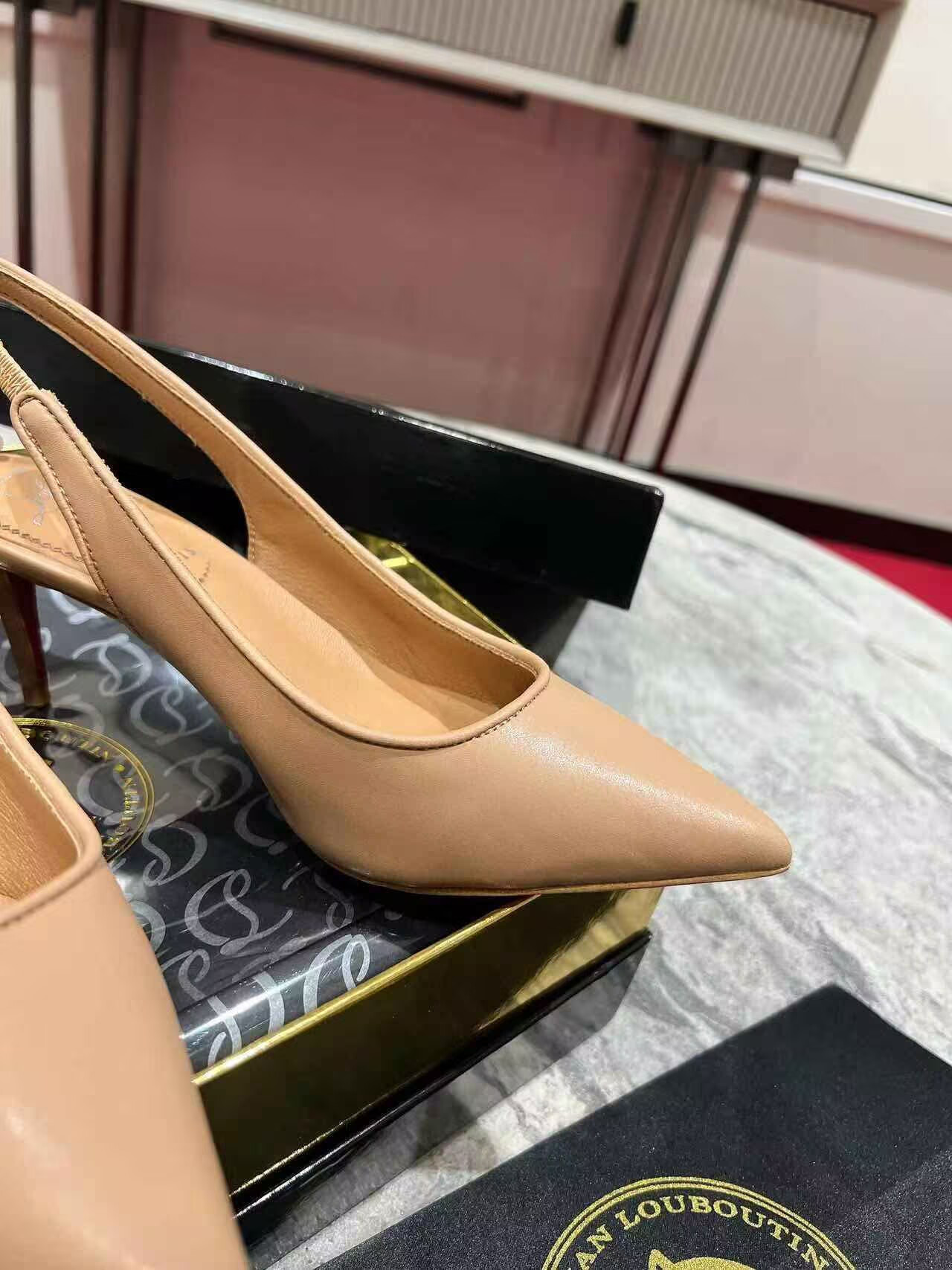 UA Chr1st1an Louboutin Sporty Kate Sling 65mm