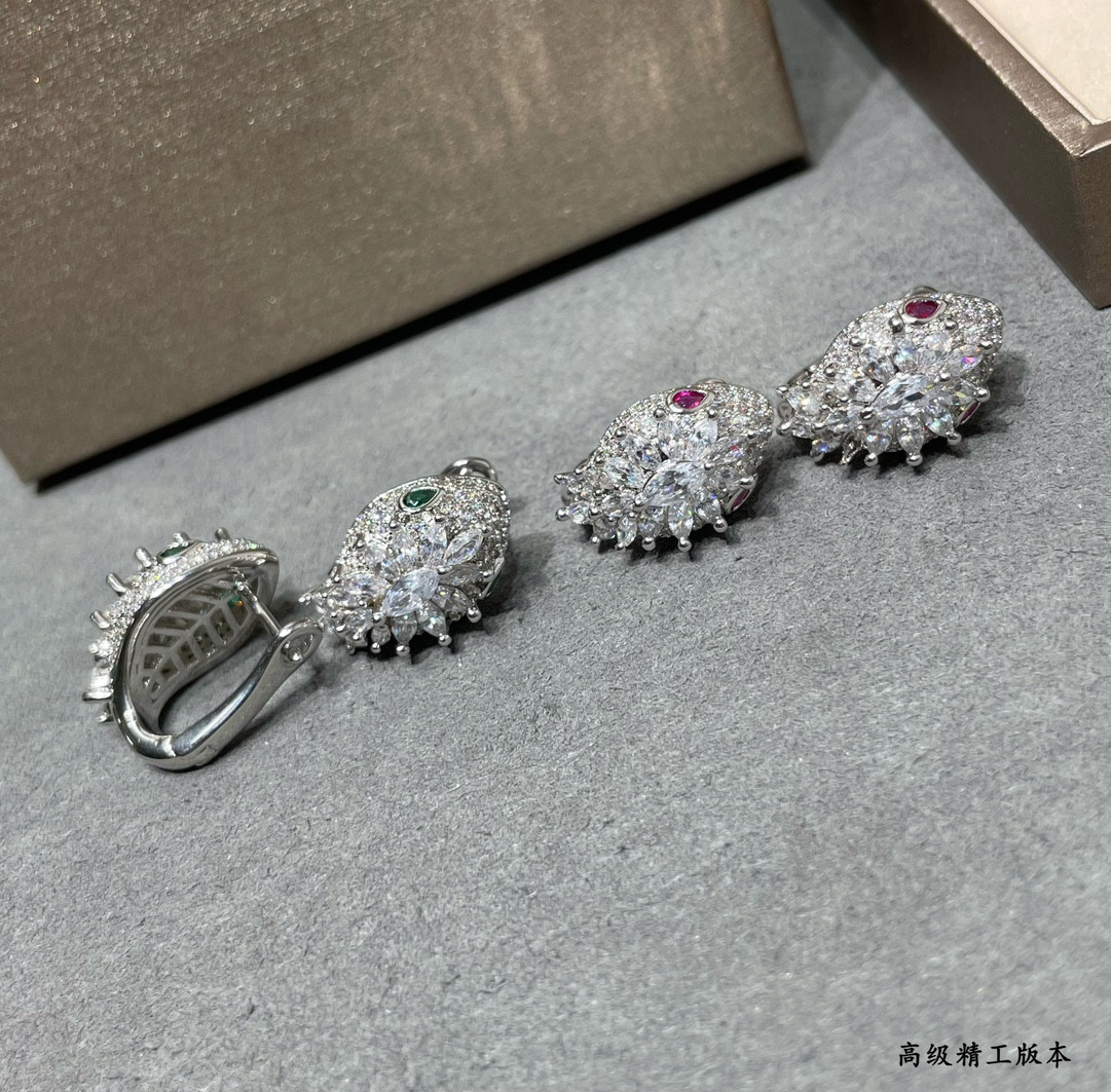 Bv1g*ai Princess Snake Earrings