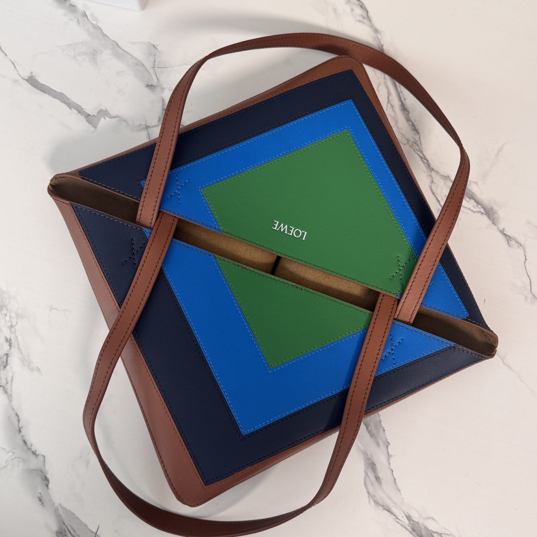 L0ew* x albers medium puzzle fold tote 25.5x14.5x31.5cm