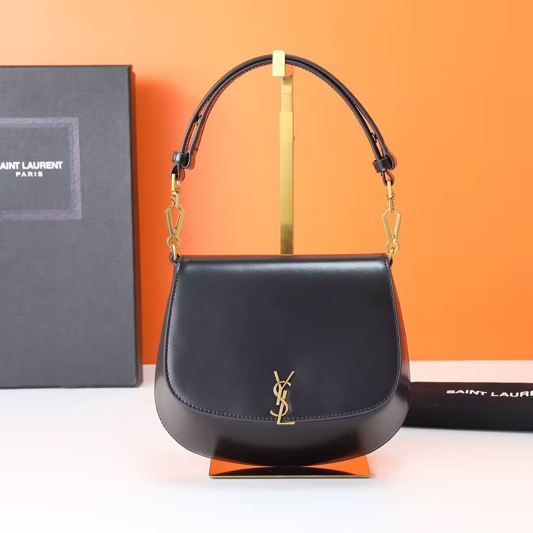 Y51 VOLTAIRE TOP HANDLE in BOX Sa1nt Lau*nt 17.5x21x8cm