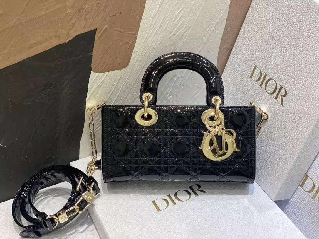 D10r SMALL LADY D-JOY BAG BLACK 22x6x12cm