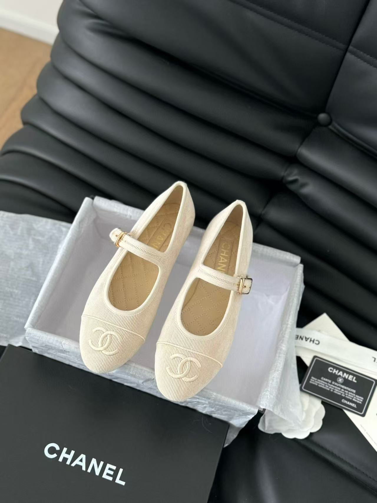 UA Ch**el MARY JANES Cotton & Silk